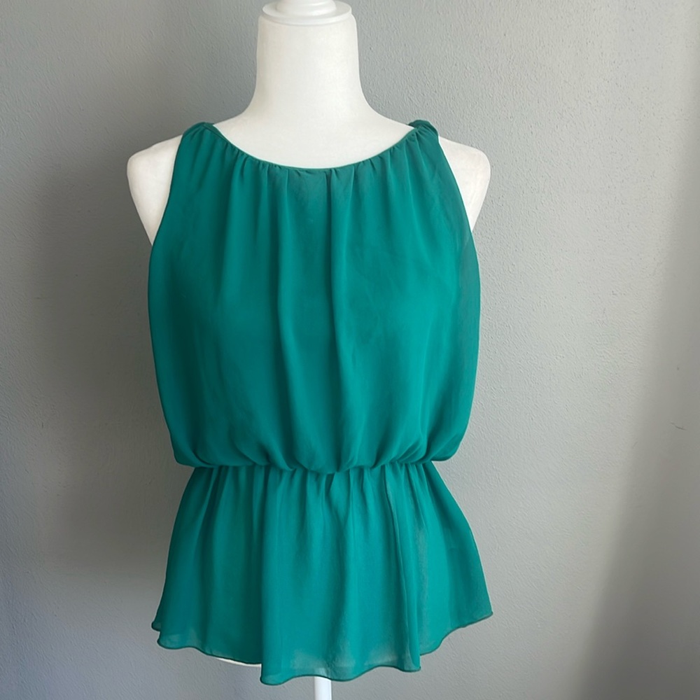 Size medium sheer dress tank with open back